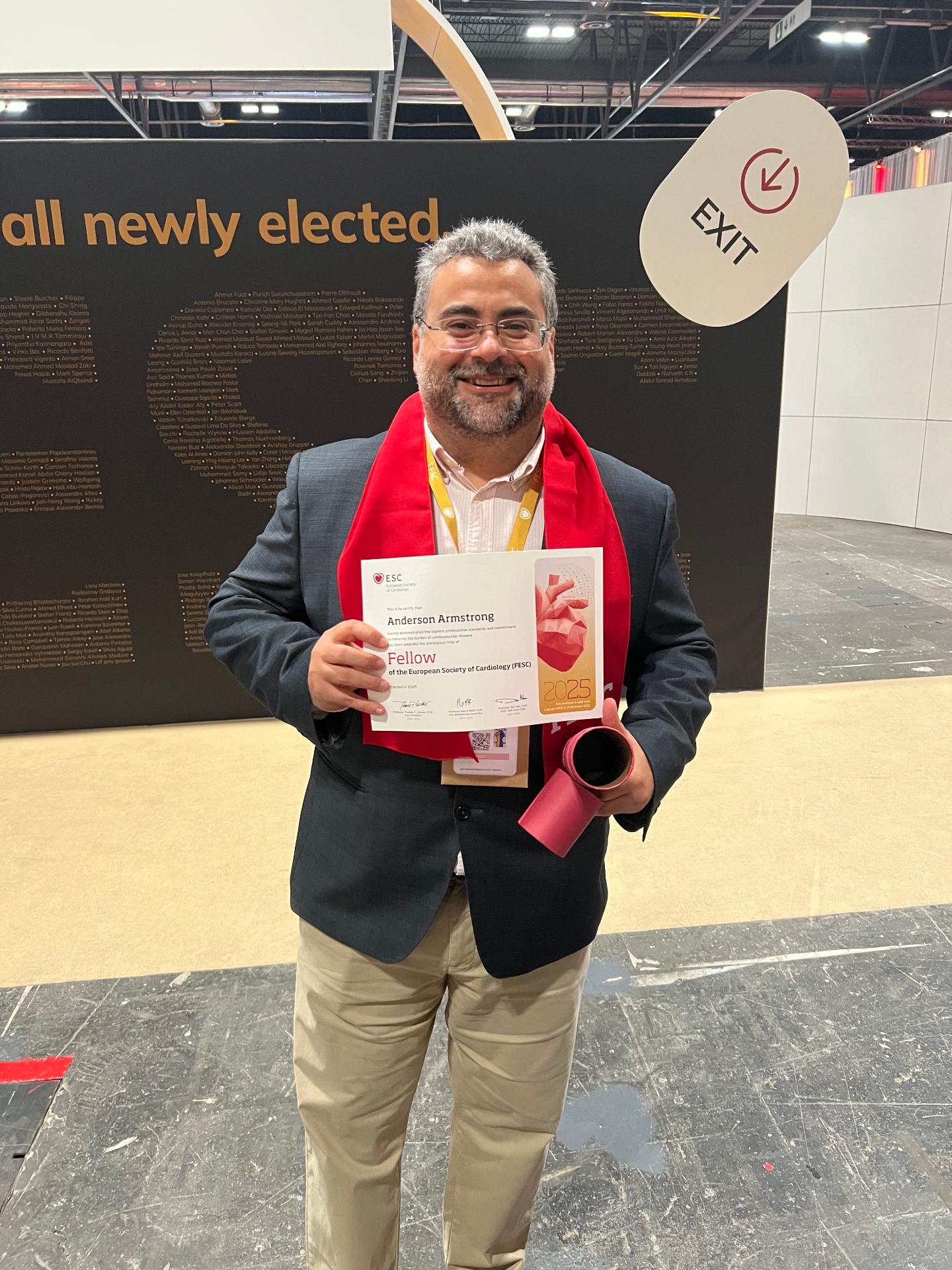 Registro relacionado ao título FESC — Fellow of the European Society of Cardiology.