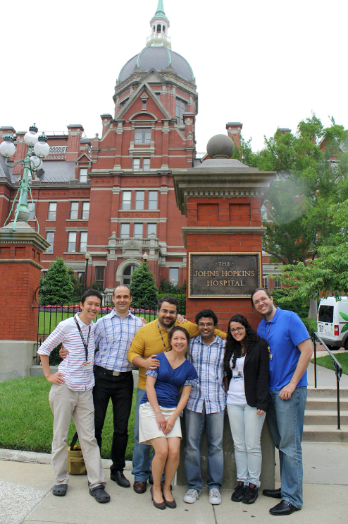Anderson durante período como Research Fellow na Johns Hopkins.